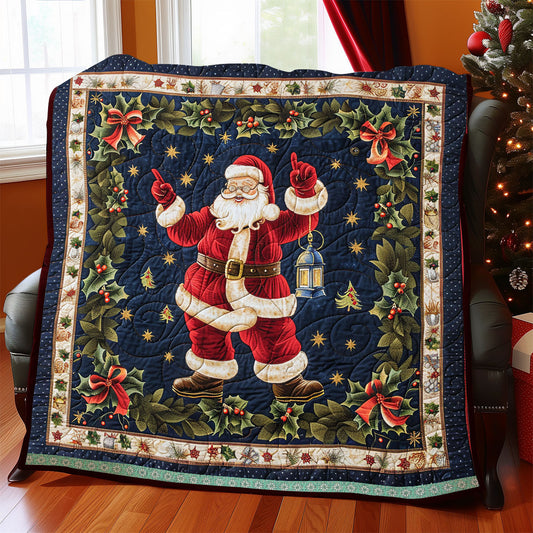 Dancing Celebration Santa WP0609015CL Quilt