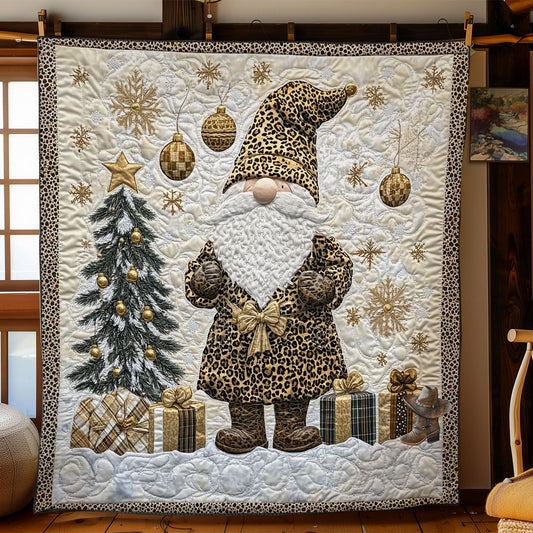 Golden Leopard Gnome WN1312010CL Quilt