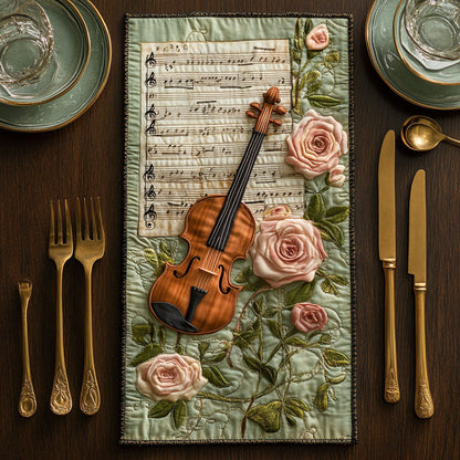 Melody In Bloom CP3005022CL Quilted Table Runner