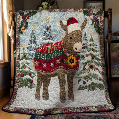 Donkey Christmas WN1712008CL Quilt