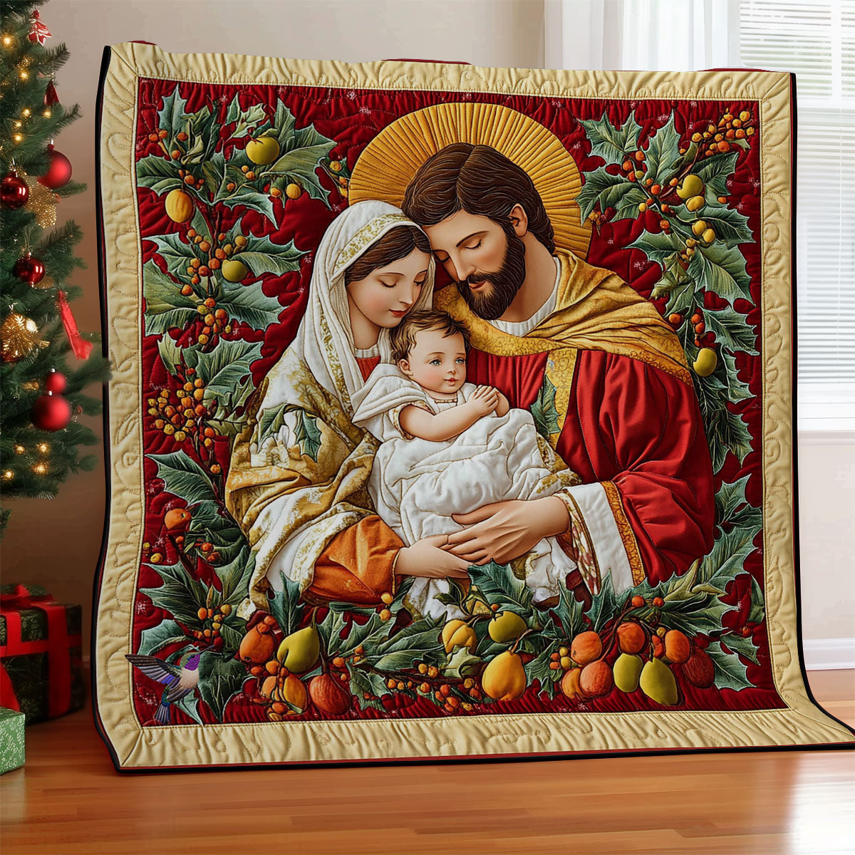 Christmas Holy Family WY0512012CL Quilt