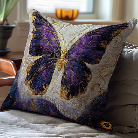 Majestic Purple Butterfly WY0101055CL Quilt Pillow Case