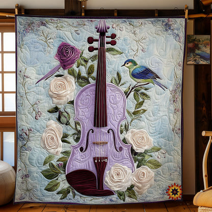 Purple Violin WY0312045CL Quilt
