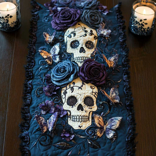 Day Of The Dead Petals WN2910077CL Quilted Table Runner