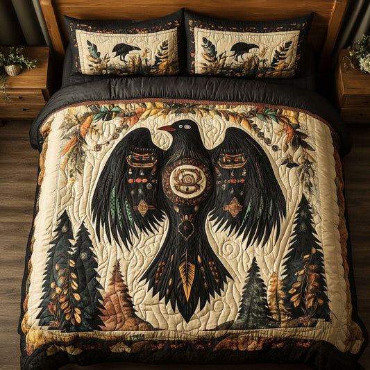 Native American Crow WY2101037CL Duvet Cover Set