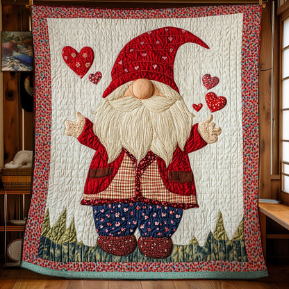 Gnome Heart WX0412027CL Quilt