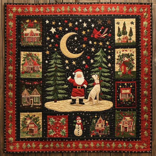 Santa’s Dog Under The Stars WN2709158CL Quilt