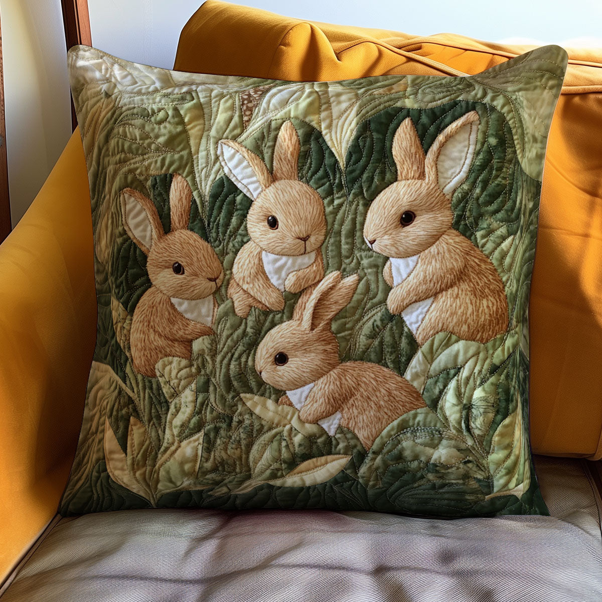 Rabbit WJ0111028CL Quilt Pillow Case