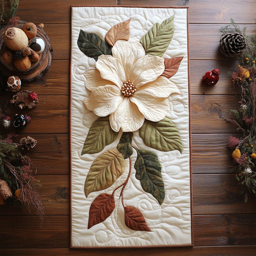 Magnolia Dream CP2404022CL Quilted Table Runner