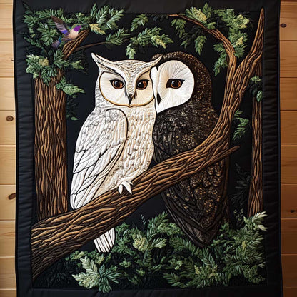 Forest Couple Owl WP0310007CL Quilt