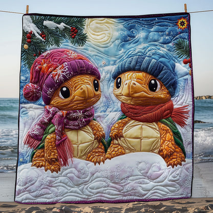 Winter Of Couple Turtle WY2911034CL Quilt