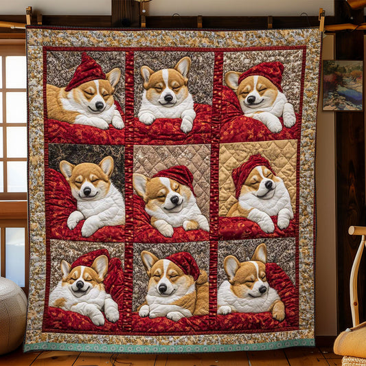 Sleeping Corgi WJ2809022CL Quilt