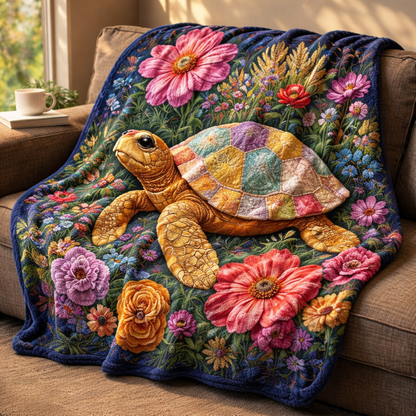 Colorful Turtoise QA2101011CL Faux Fur Throw Blanket