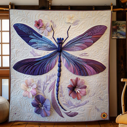 Purple Dragonfly WY2511033CL Quilt