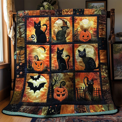 Spooky Halloween Cat WN1309057CL Quilt
