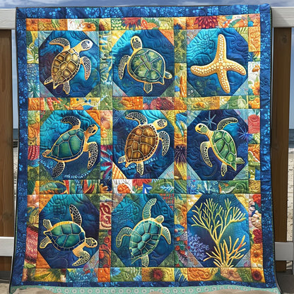 Hexagon Turtle Starfish WP0509023CL Quilt