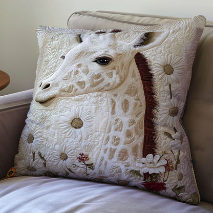 White Giraffe WY1612078CL Quilt Pillow Case