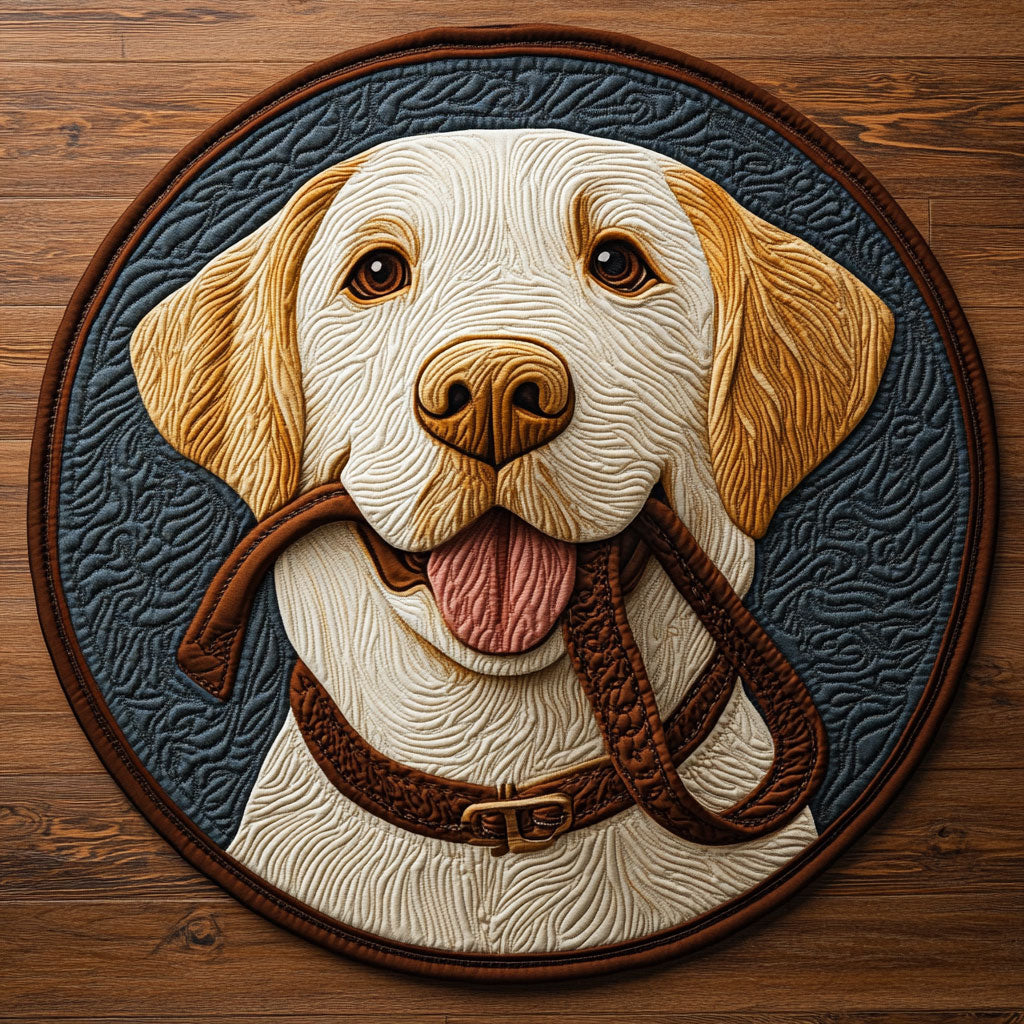 I Want To Go Outside CP0505018CL Quilted Round Mat