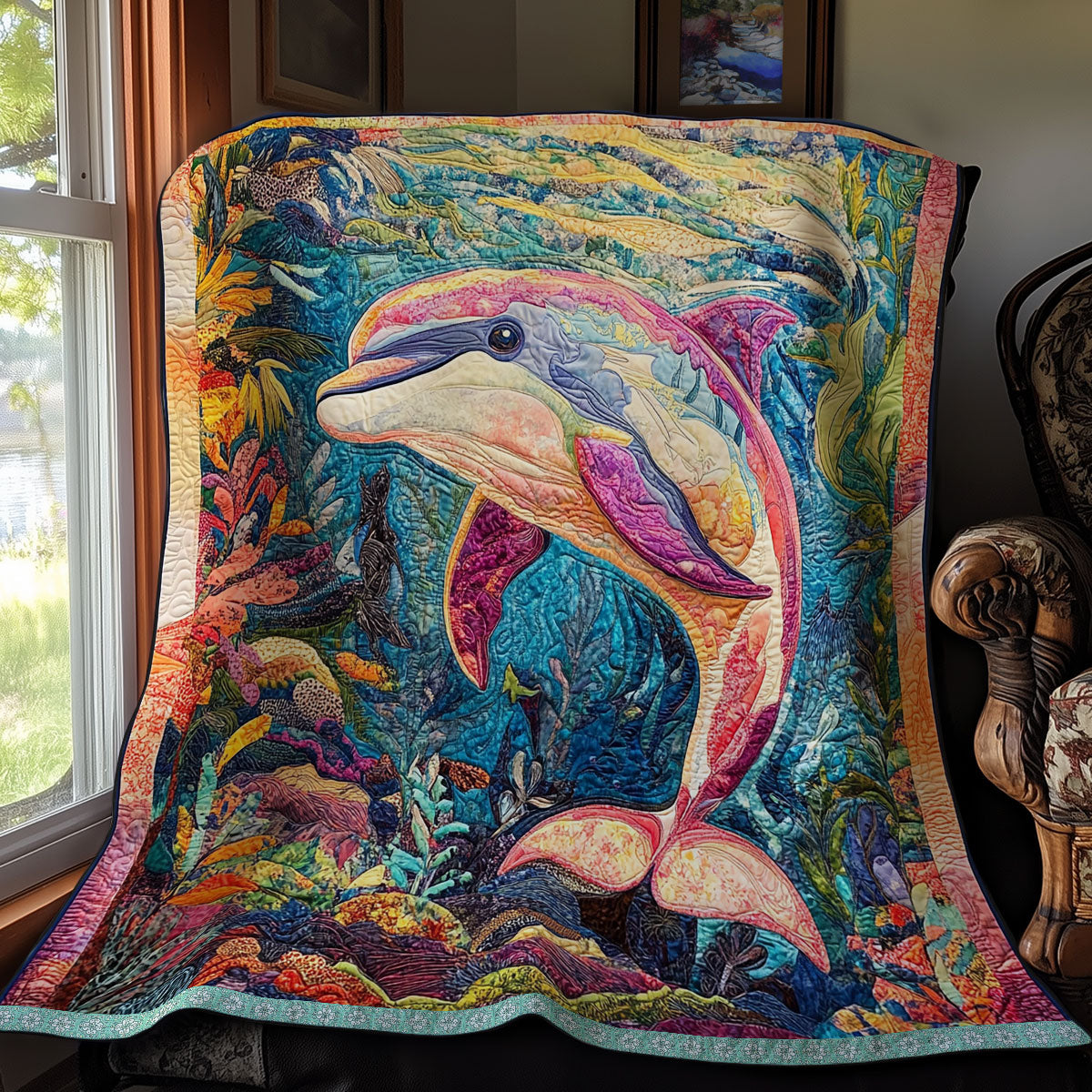 Dolphin Pink WX2511017CL Quilt