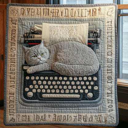 Annoying Blue Cat CP0606044CL Quilt