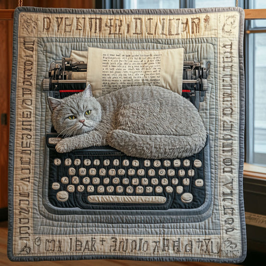 Annoying Blue Cat CP0606044CL Quilt