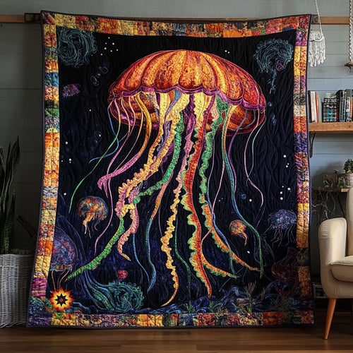 Jellyfish Sea WX0711028CL Quilt