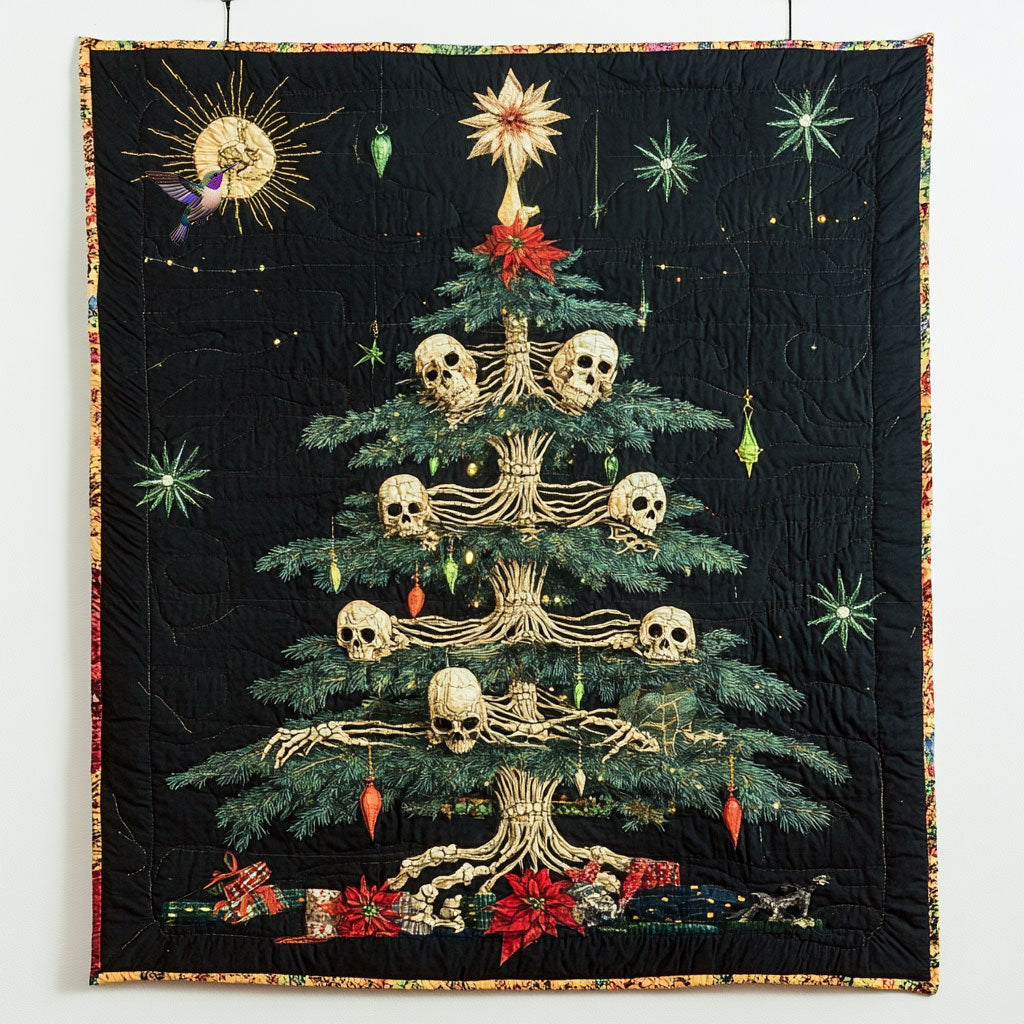 Christmas Tree Skull WY3010005CL Quilt