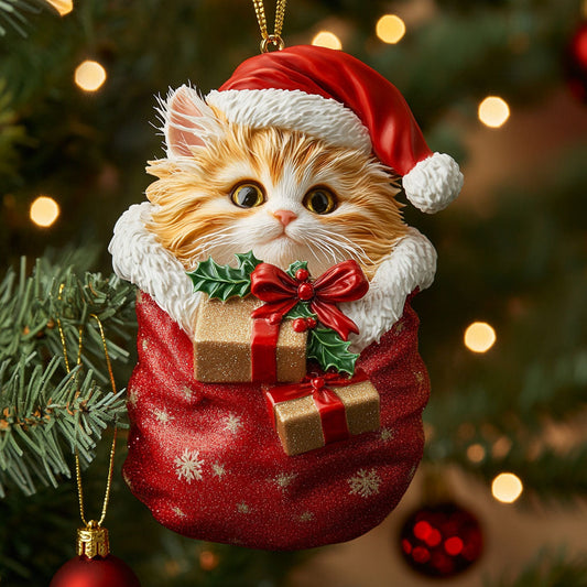 Maine Coon Present CW2411122CL Christmas Ornament