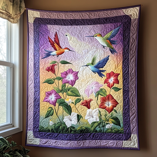 Hummingbird's Floral Escape WN2409059CL Quilt