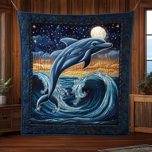 Midnight Dolphin CW1606038CL Quilt