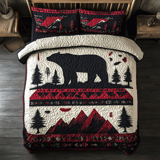 Abstract Trigger Pattern Bear WY1802034CL Duvet Cover Set
