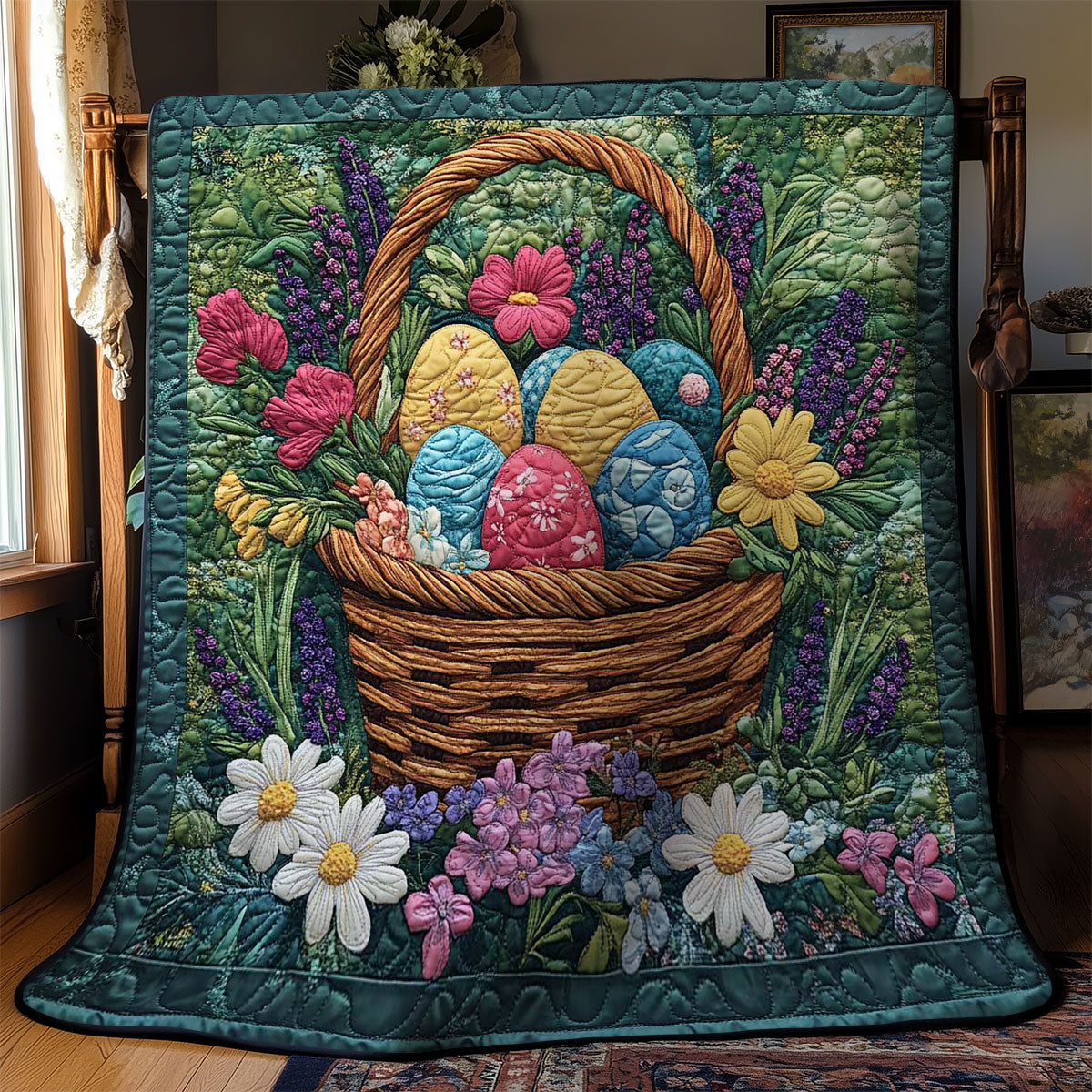 Easter Treasure Baskets WN1501023CL Quilt