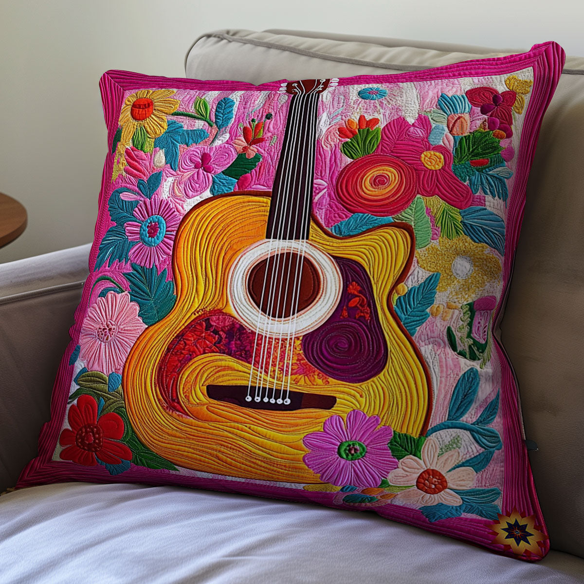 Guitar WY0412100CL Quilt Pillow Case