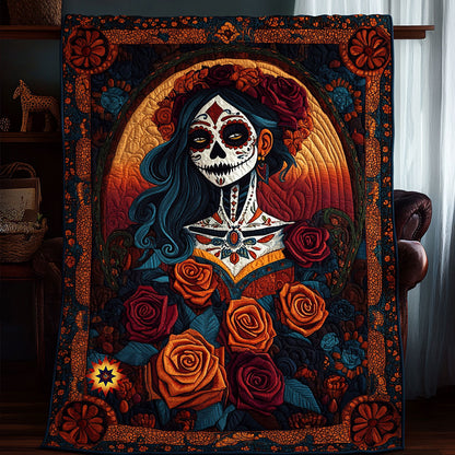 Beautiful Girl Day Of The Dead WX0811002CL Quilt