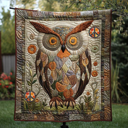 Vintage Jungle Owl WP0810051CL Quilt