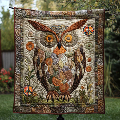 Vintage Jungle Owl WP0810051CL Quilt