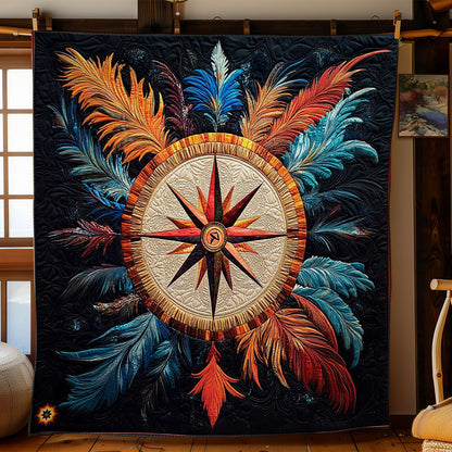 Feather Compass WY0312051CL Quilt