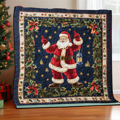 Dancing Celebration Santa WP0609015CL Quilt