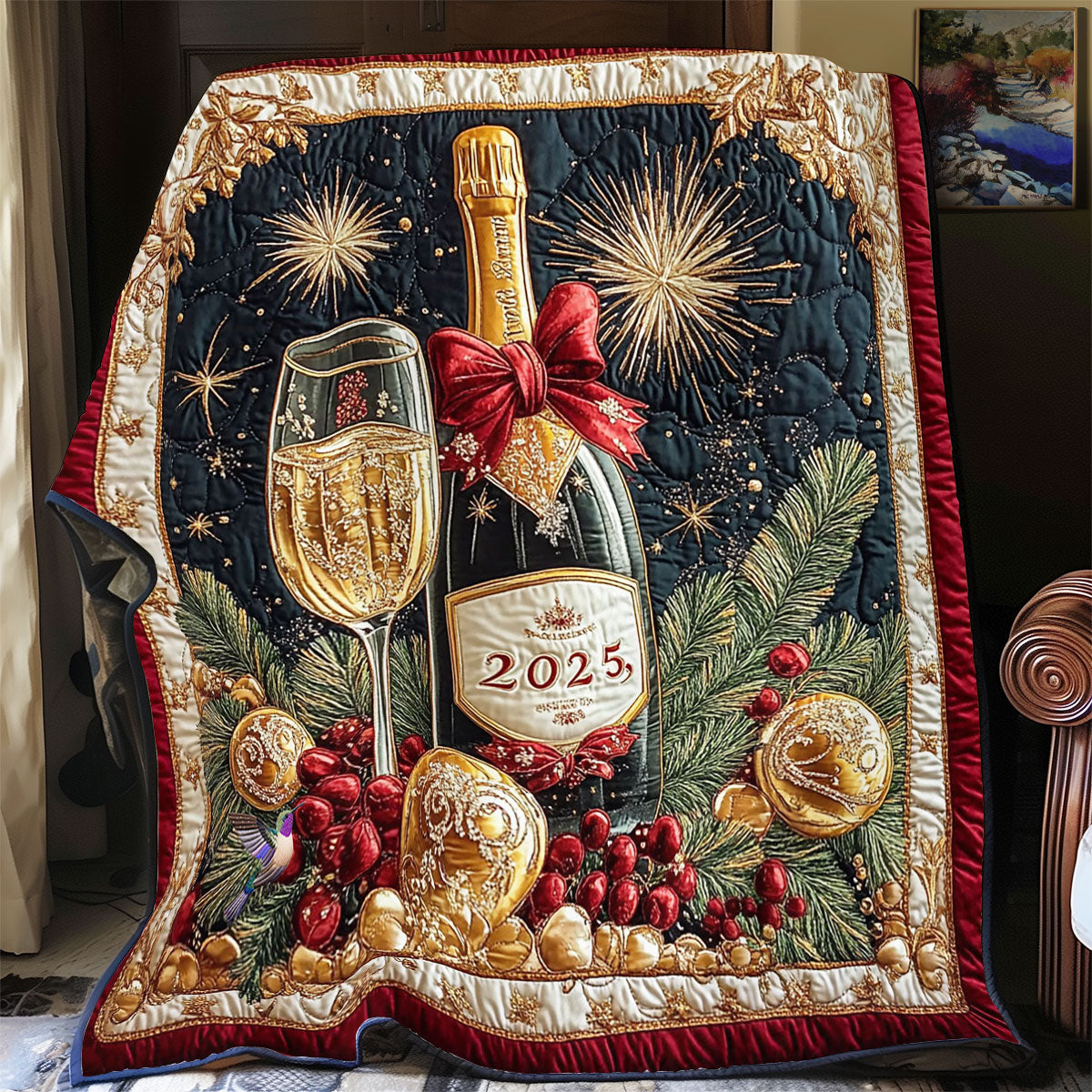 New Year Party WY2312049CL Quilt