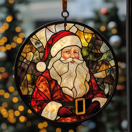 Santa Claus WJ0511047CL Stained Glass Suncatcher