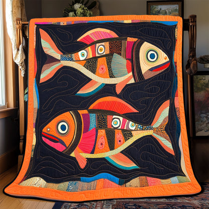 Vibrant Fish WX2001078CL Quilt