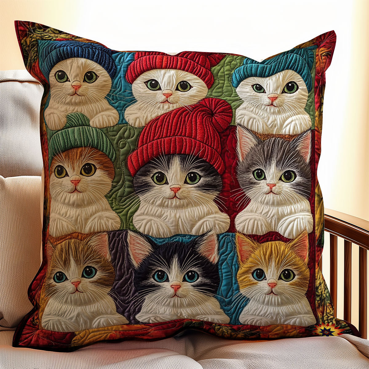 Winter Cat WY0912075CL Quilt Pillow Case