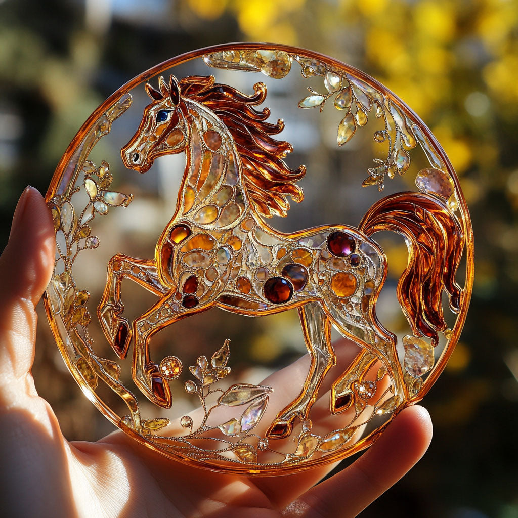 Horse WU1110006CL Stained Glass Suncatcher