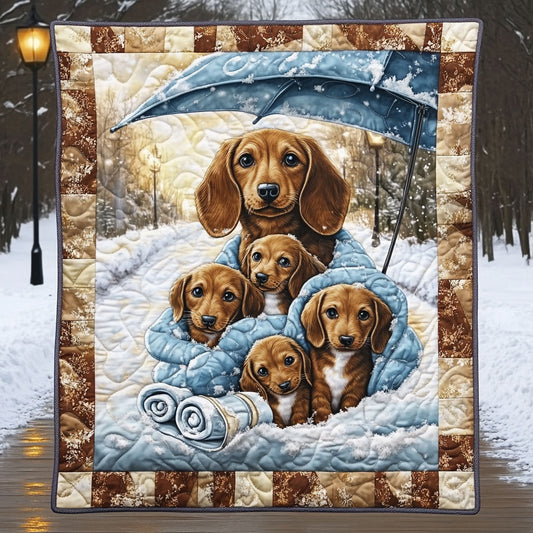 Dachshund Happy WT0702010CL Quilt