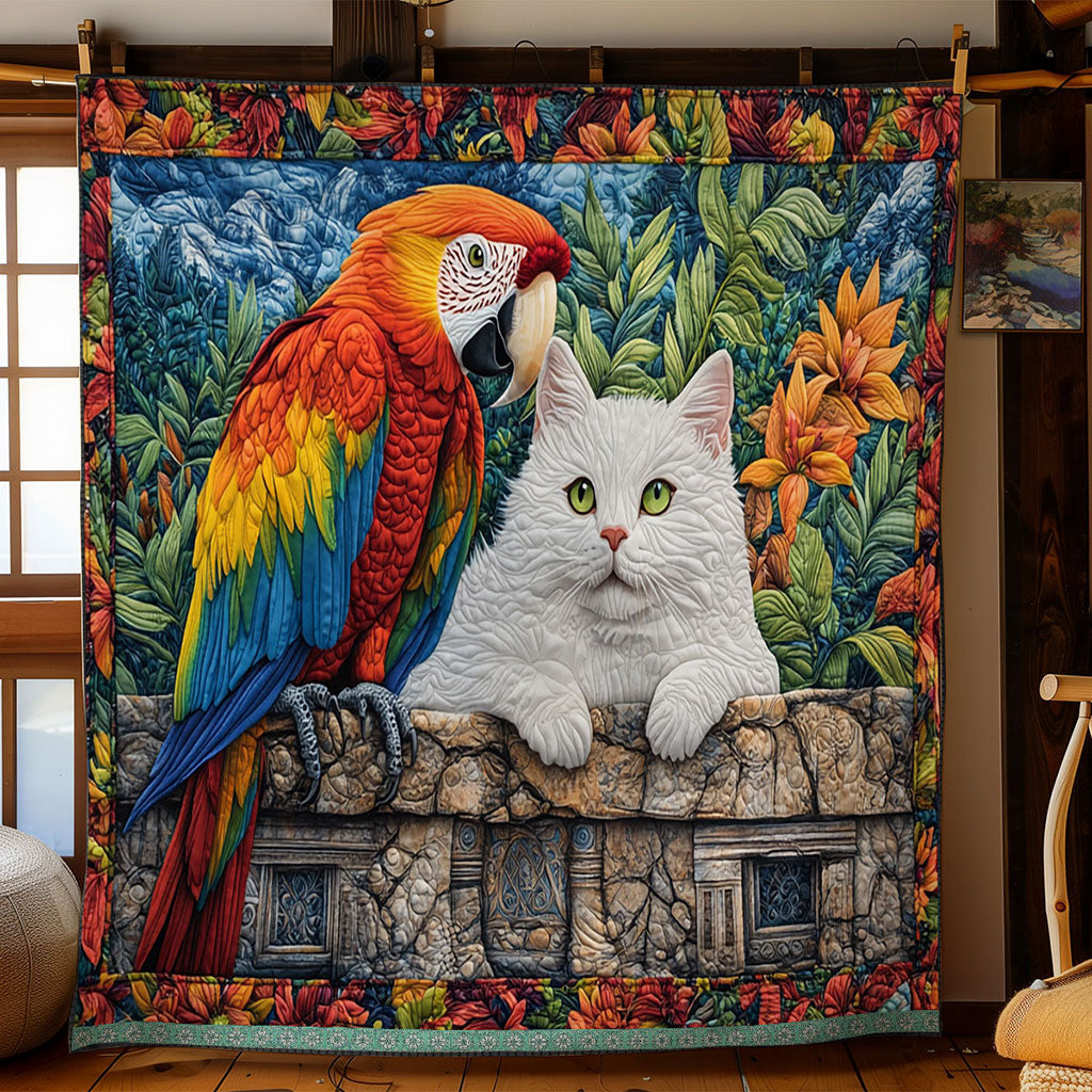 Parrot And Cat WT2803008CL Quilt