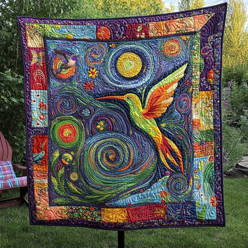 Hummingbird's Midnight Magic WN0810013CL Quilt