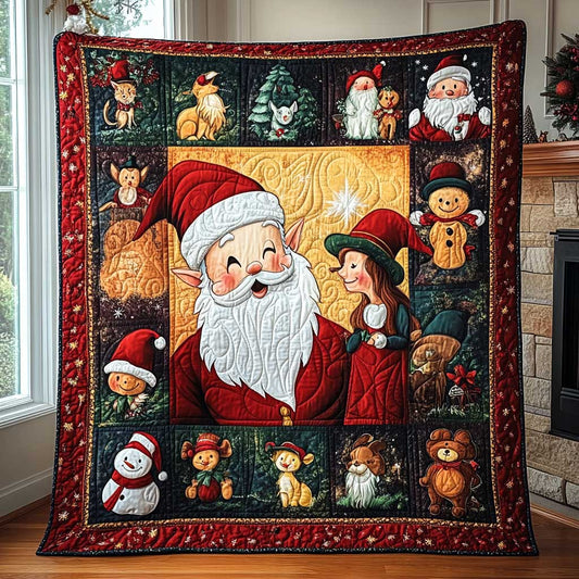 Santa And Christmas Joy WN0910040CL Quilt