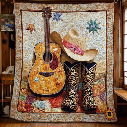 Cowboy Guitar WY0912023CL Quilt