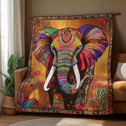 Elephant Flower WT0810021CL Quilt