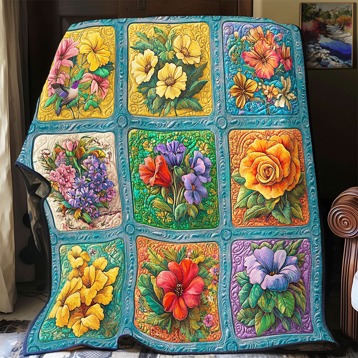 Flower WY1211025CL Quilt